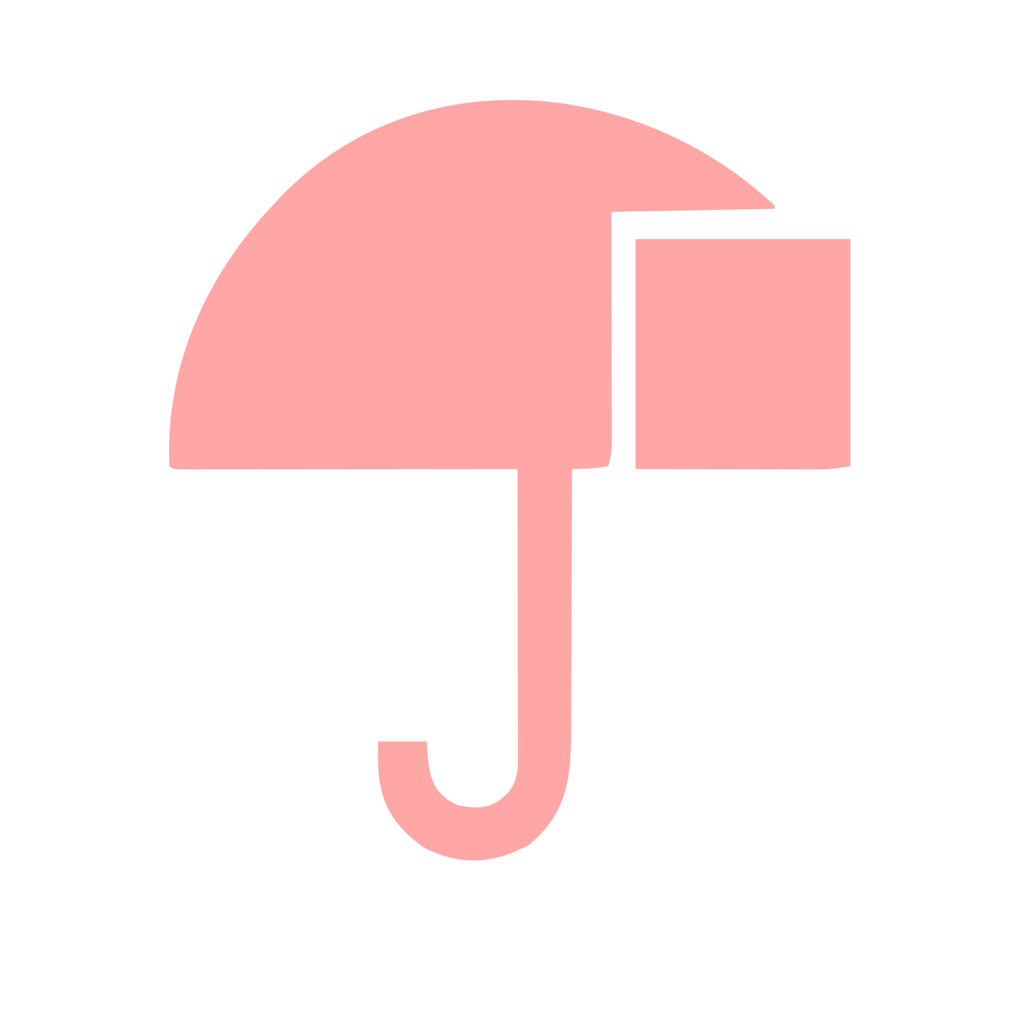 Bauhaus Umbrella Logo #ffa6a6