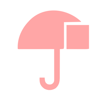 Bauhaus Umbrella Logo #ffa6a6