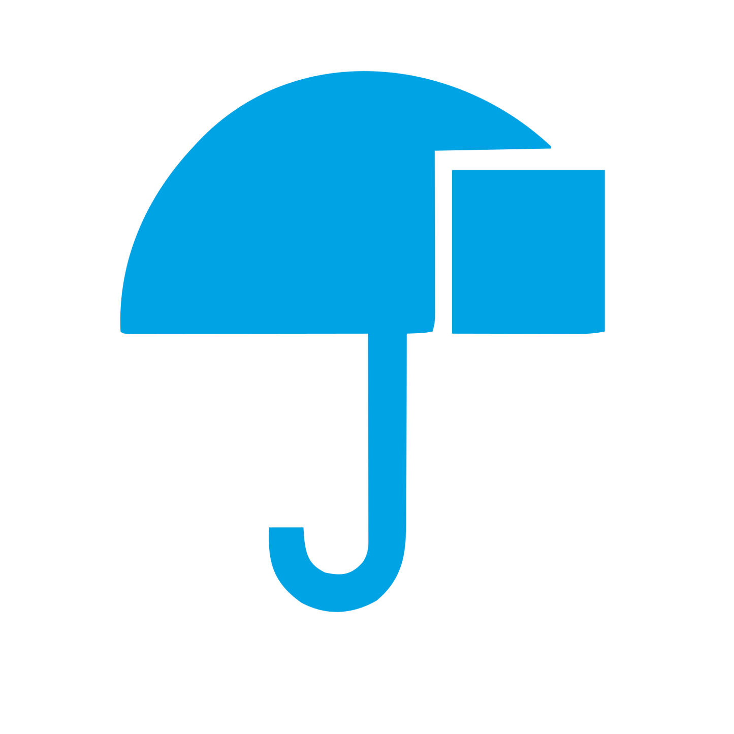 Bauhaus Umbrella Logo #00a3e4