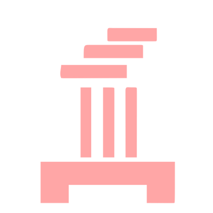 Brutalist Incense Holder Logo #ffa6a6