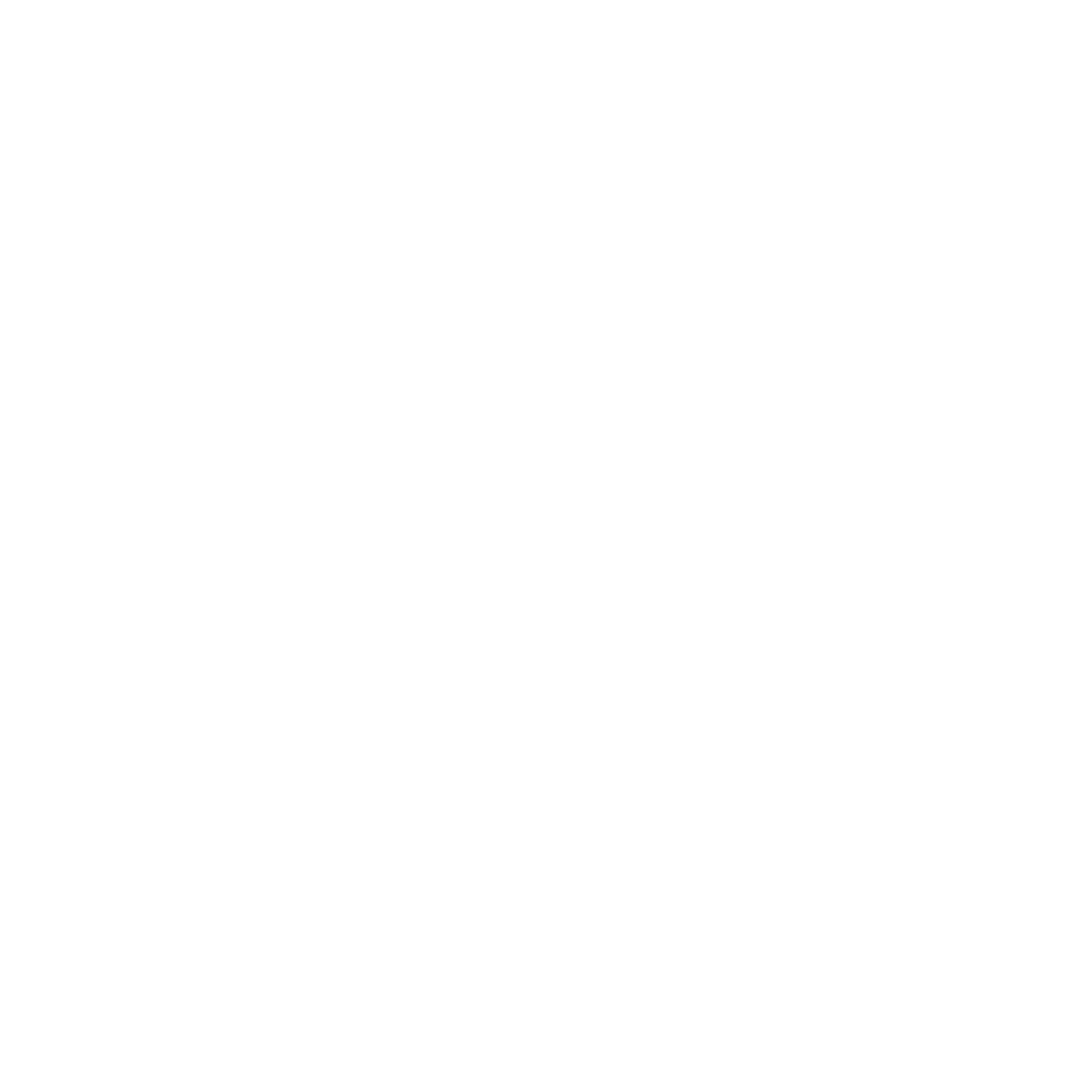 Brutalist Incense Holder Logo #ffffff