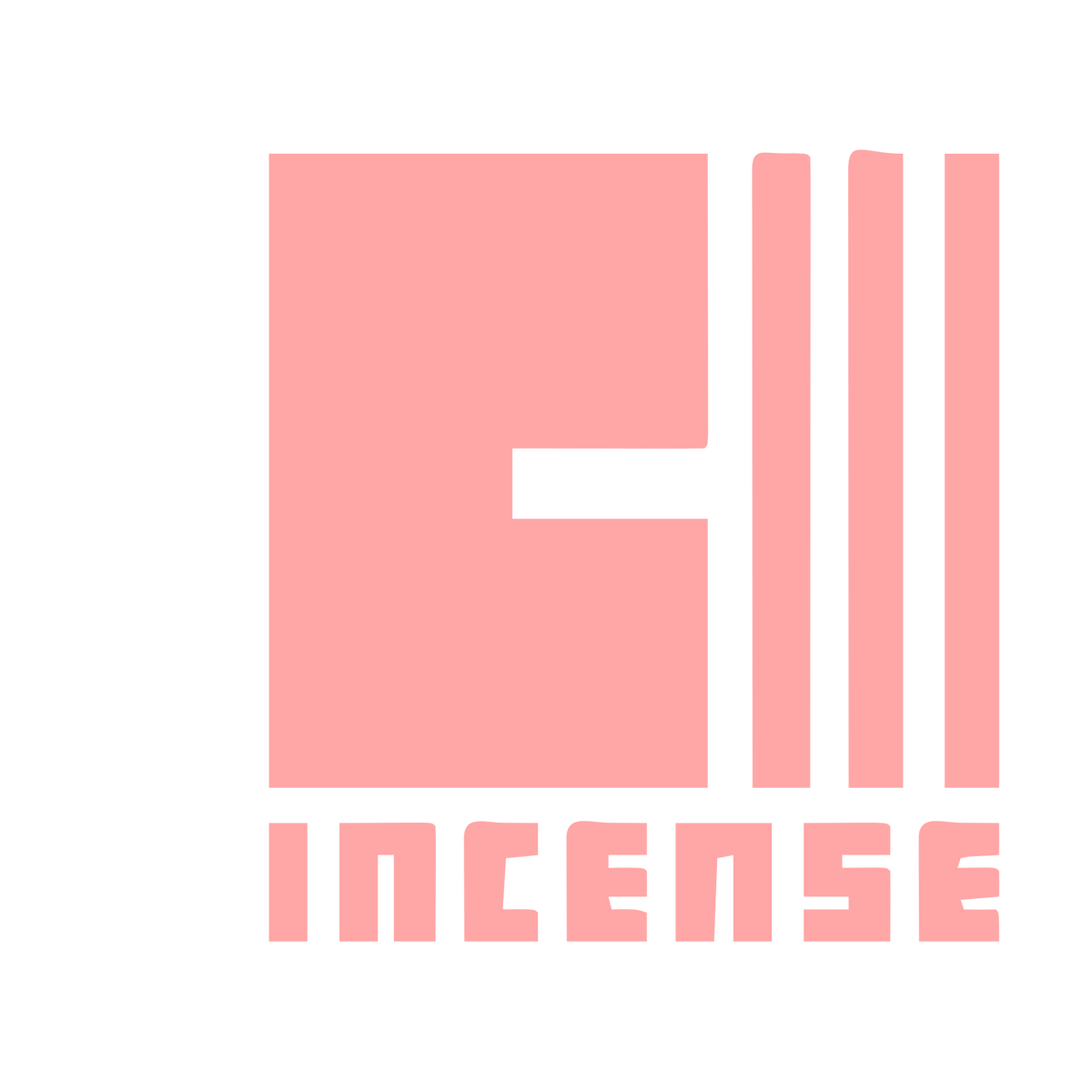 Brutalist Incense Brand Logo #ffa6a6