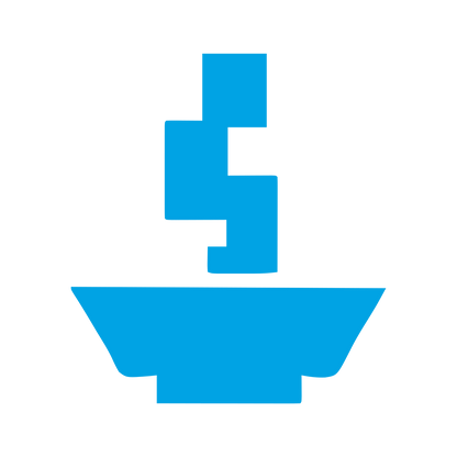 Brutalist Incense Burner Logo #00a3e4
