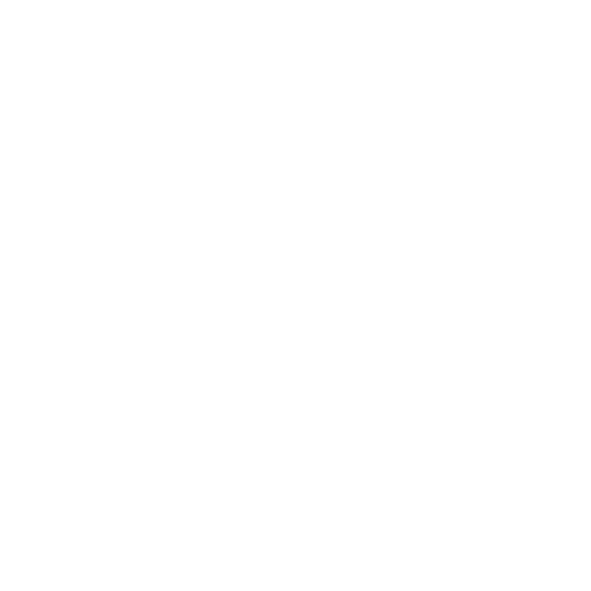 Brutalist Incense Burner Logo #ffffff