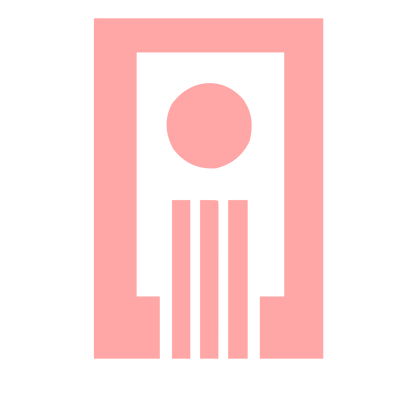 Brutalist Incense Holder Logo #ffa6a6