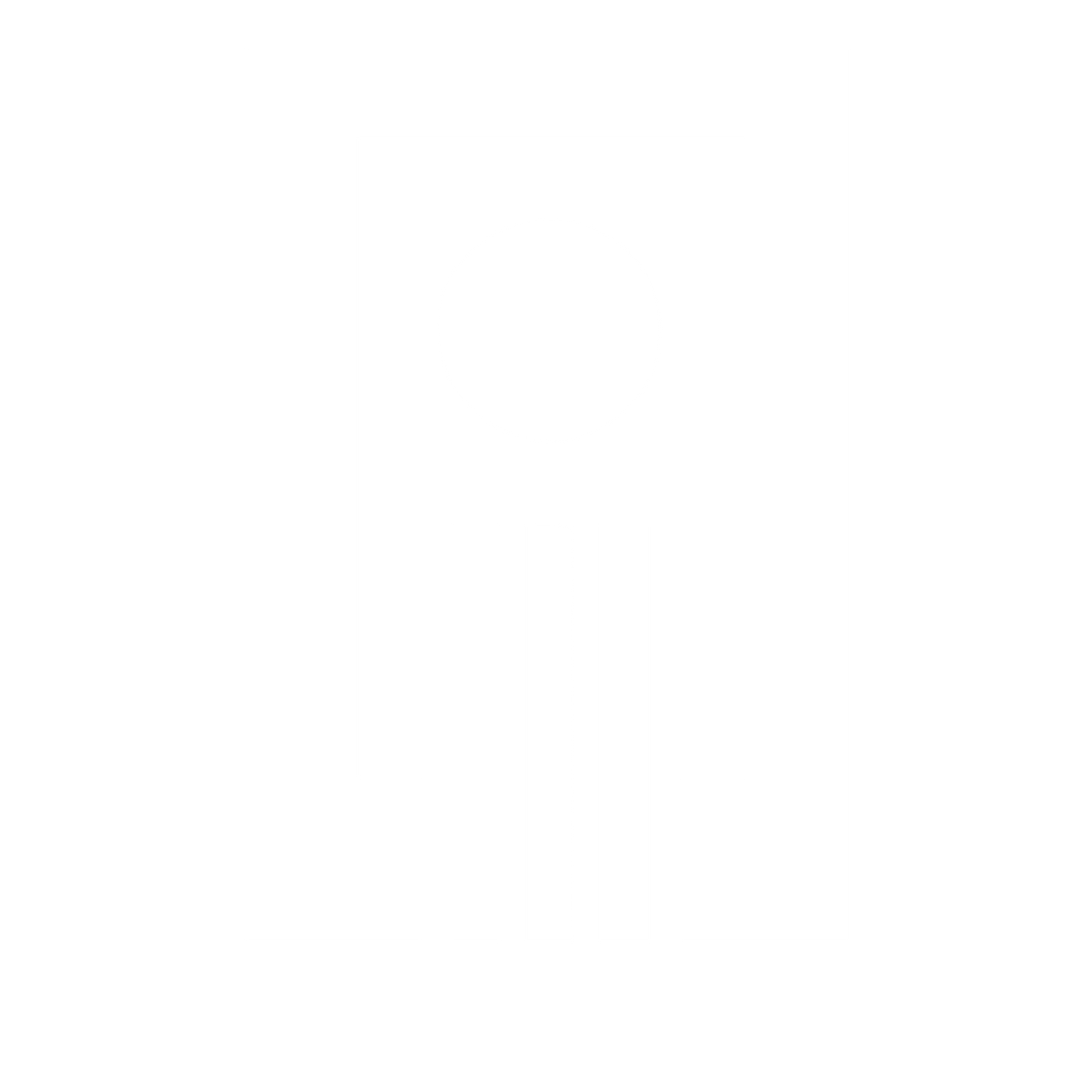 Brutalist Incense Holder Logo #ffffff