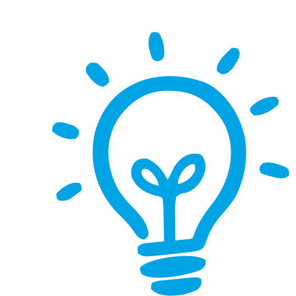 Hand-Drawn Light Bulb Logo #00a3e4