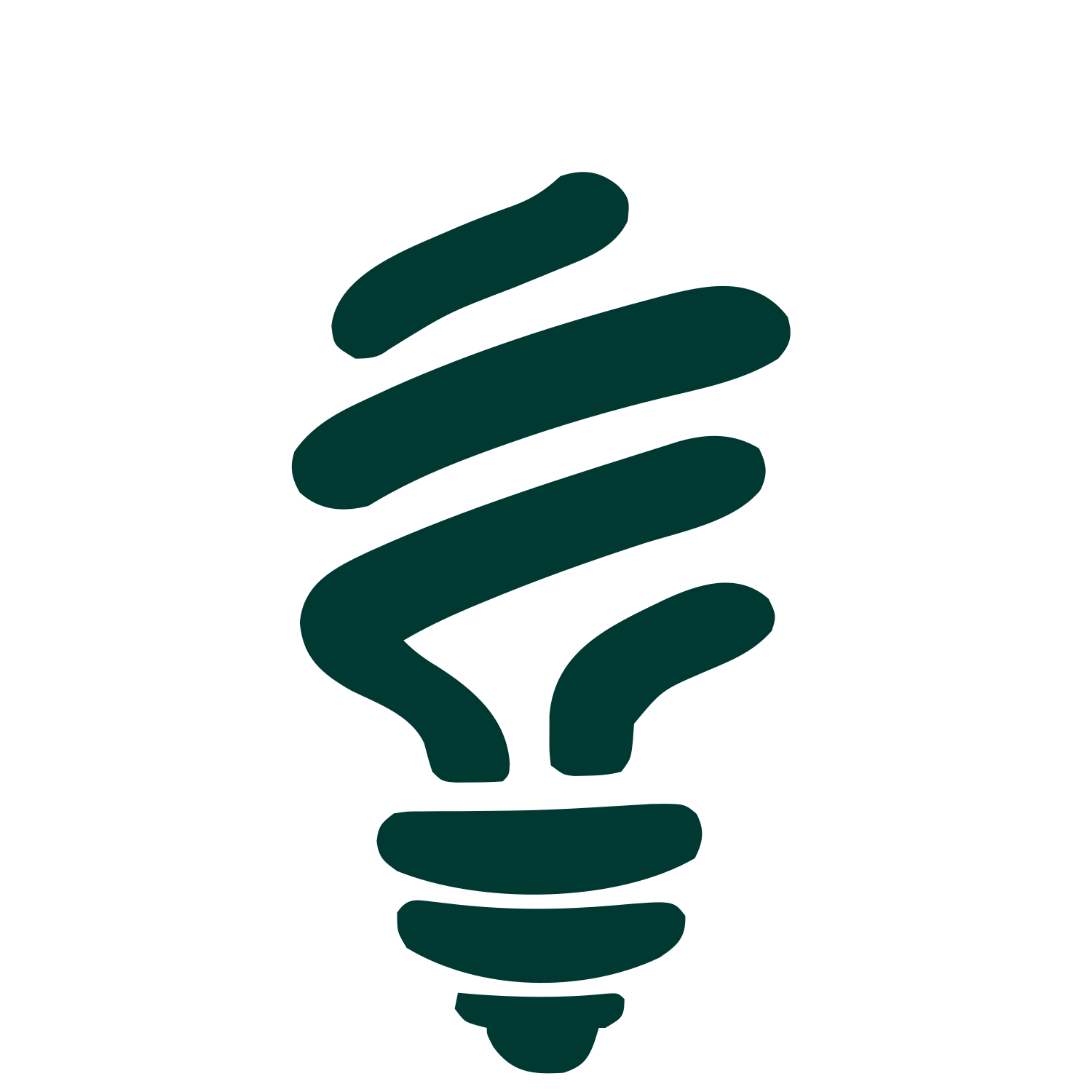 Hand-Drawn CFL Bulb Logo #003932
