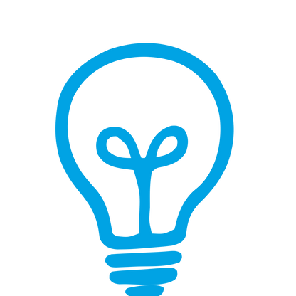 Hand-Drawn Light Bulb Logo #00a3e4