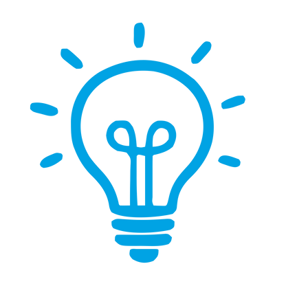 Hand-Drawn Light Bulb Logo #00a3e4