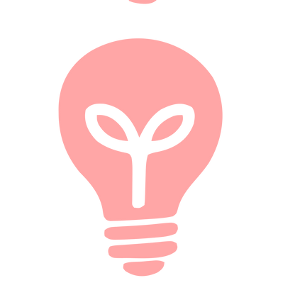 Plant Bulb Idea Logo #ffa6a6