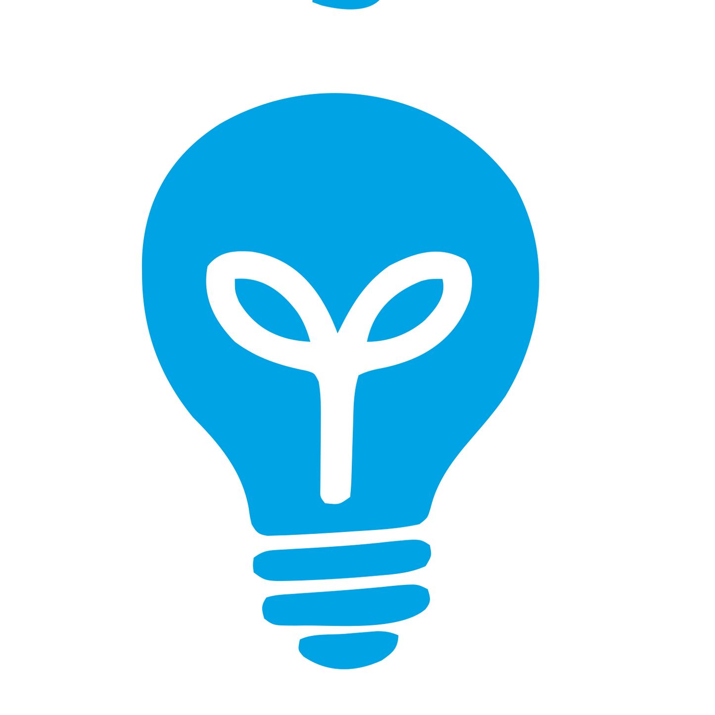 Plant Bulb Idea Logo #00a3e4