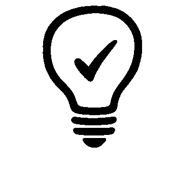 Hand-Drawn Bulb Check Logo