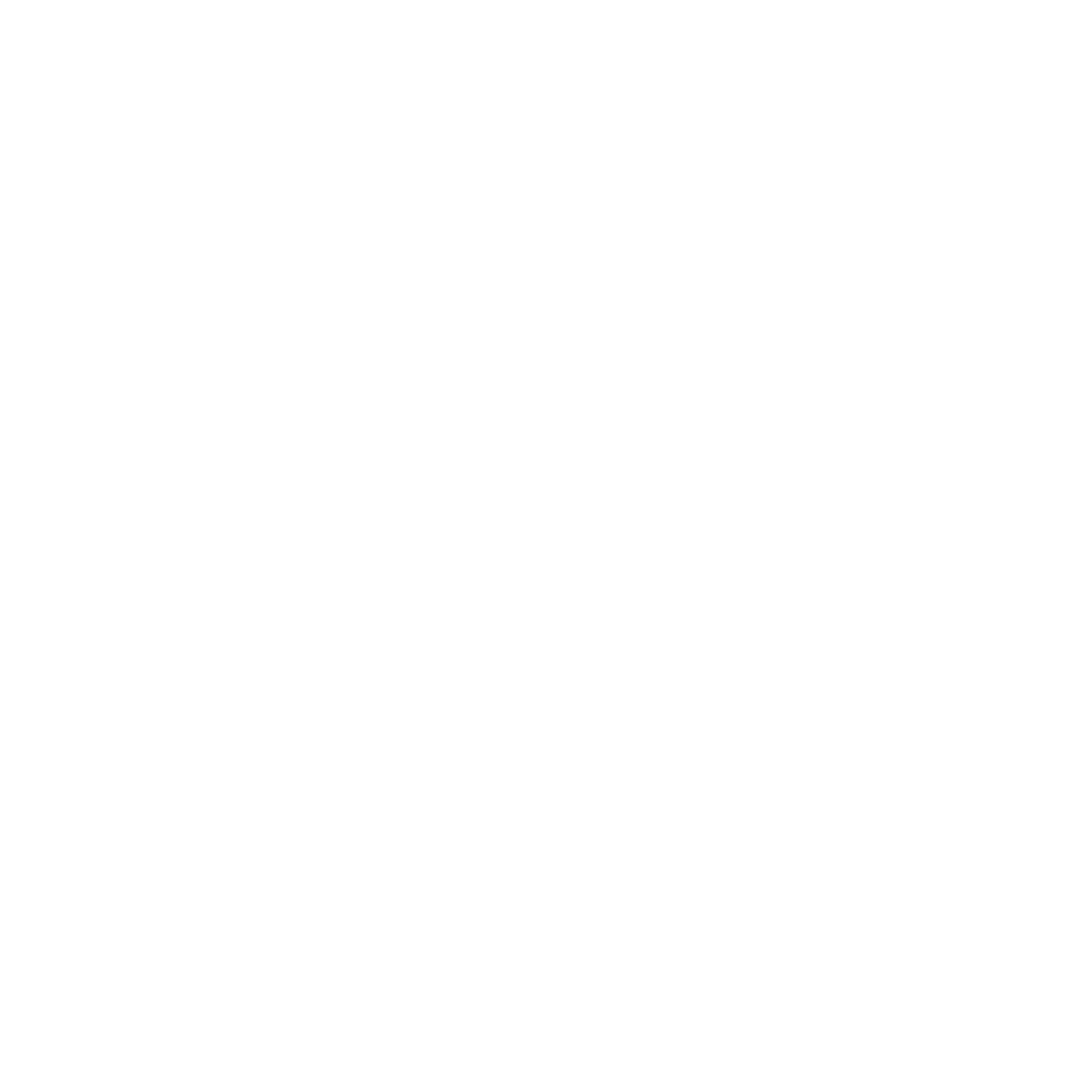 Star Light Bulb Logo #ffffff