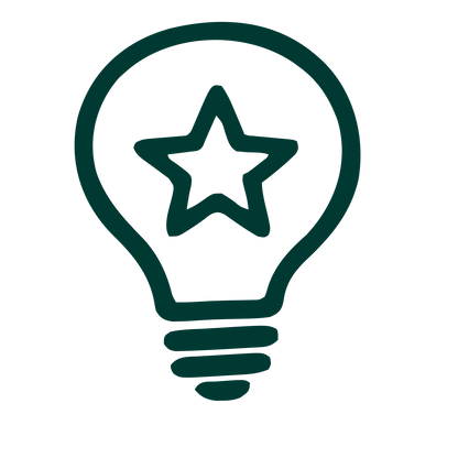 Star Light Bulb Logo #003932