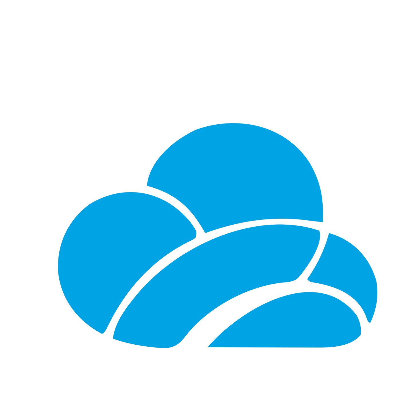Layered Cloud Stack Logo #00a3e4
