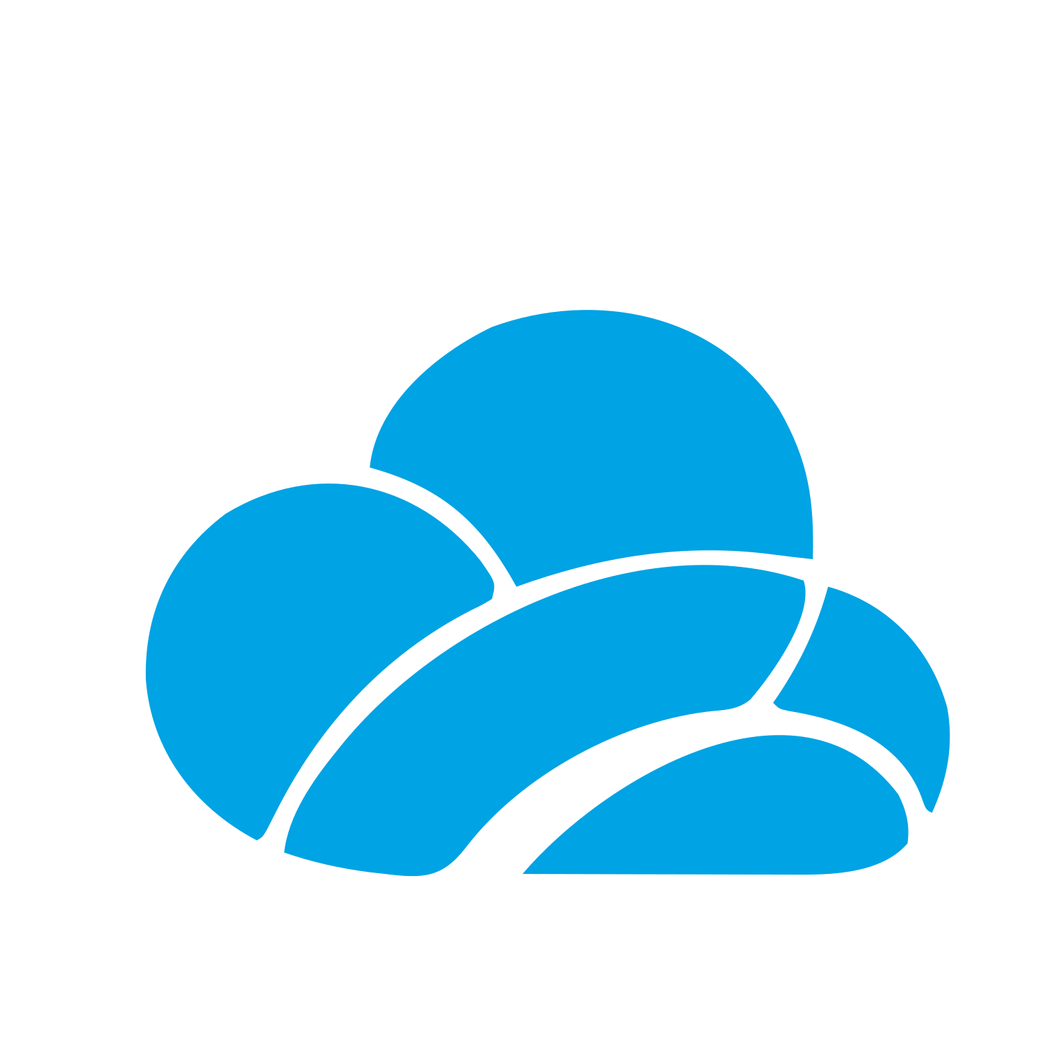 Layered Cloud Stack Logo #00a3e4