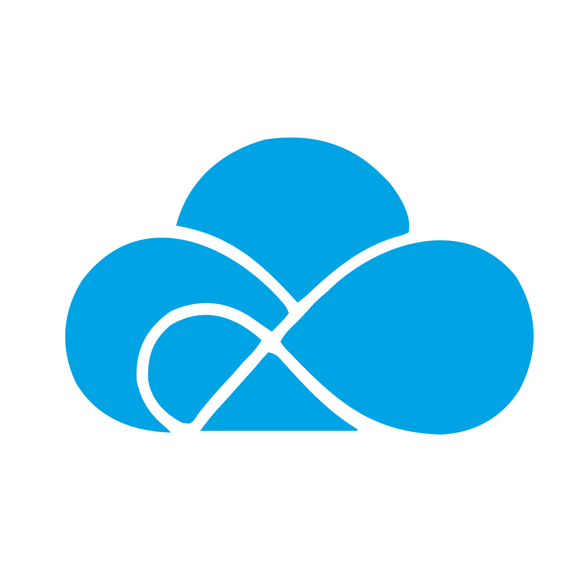 Cloud Infinity Loop Logo #00a3e4