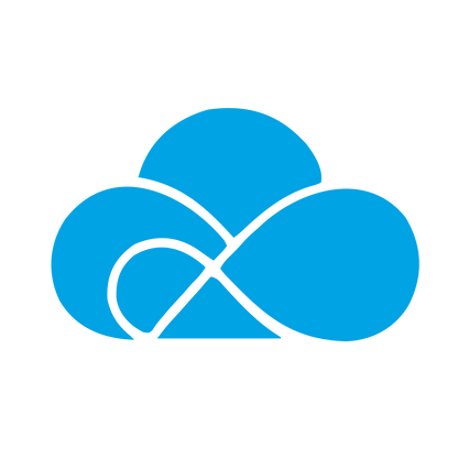 Cloud Infinity Loop Logo #00a3e4