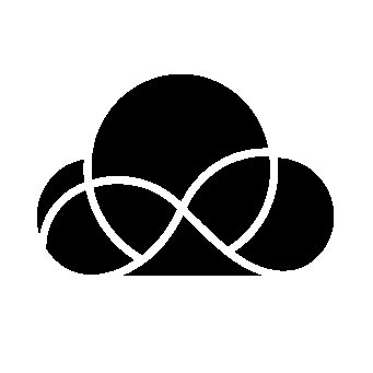 Layered Overlap Cloud Logo