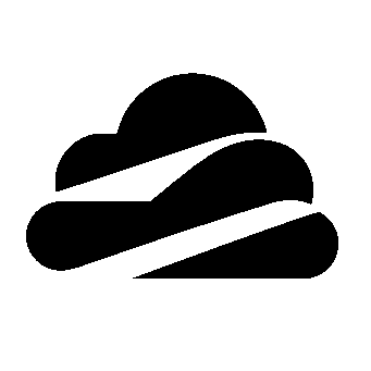 Layered Overlap Cloud Logo