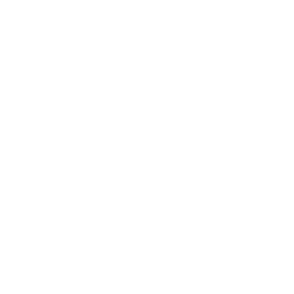 Layered Overlap Cloud Logo #ffffff