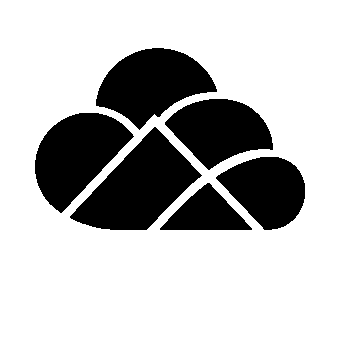 Layered Overlap Cloud Logo