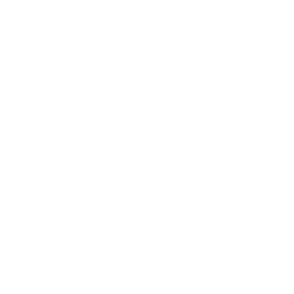 Layered Overlap Cloud Logo #ffffff