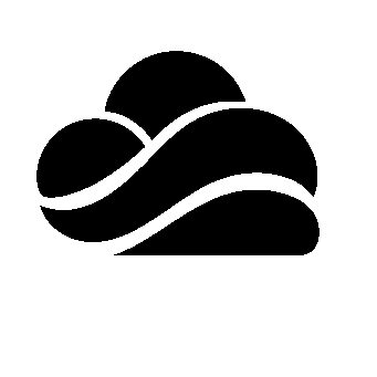 Layered Wave Cloud Logo