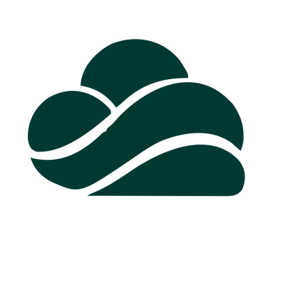 Layered Wave Cloud Logo #003932
