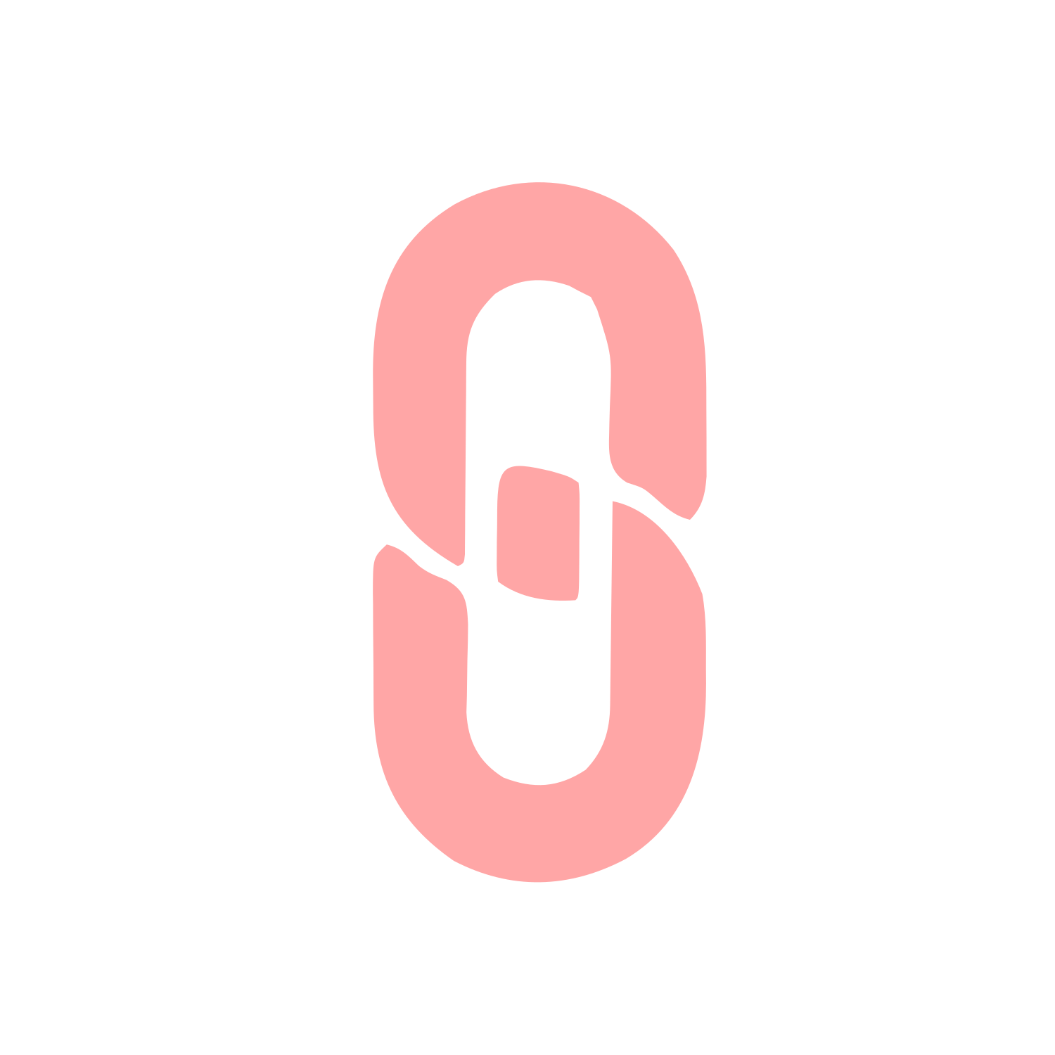 Chain Link Logo #ffa6a6