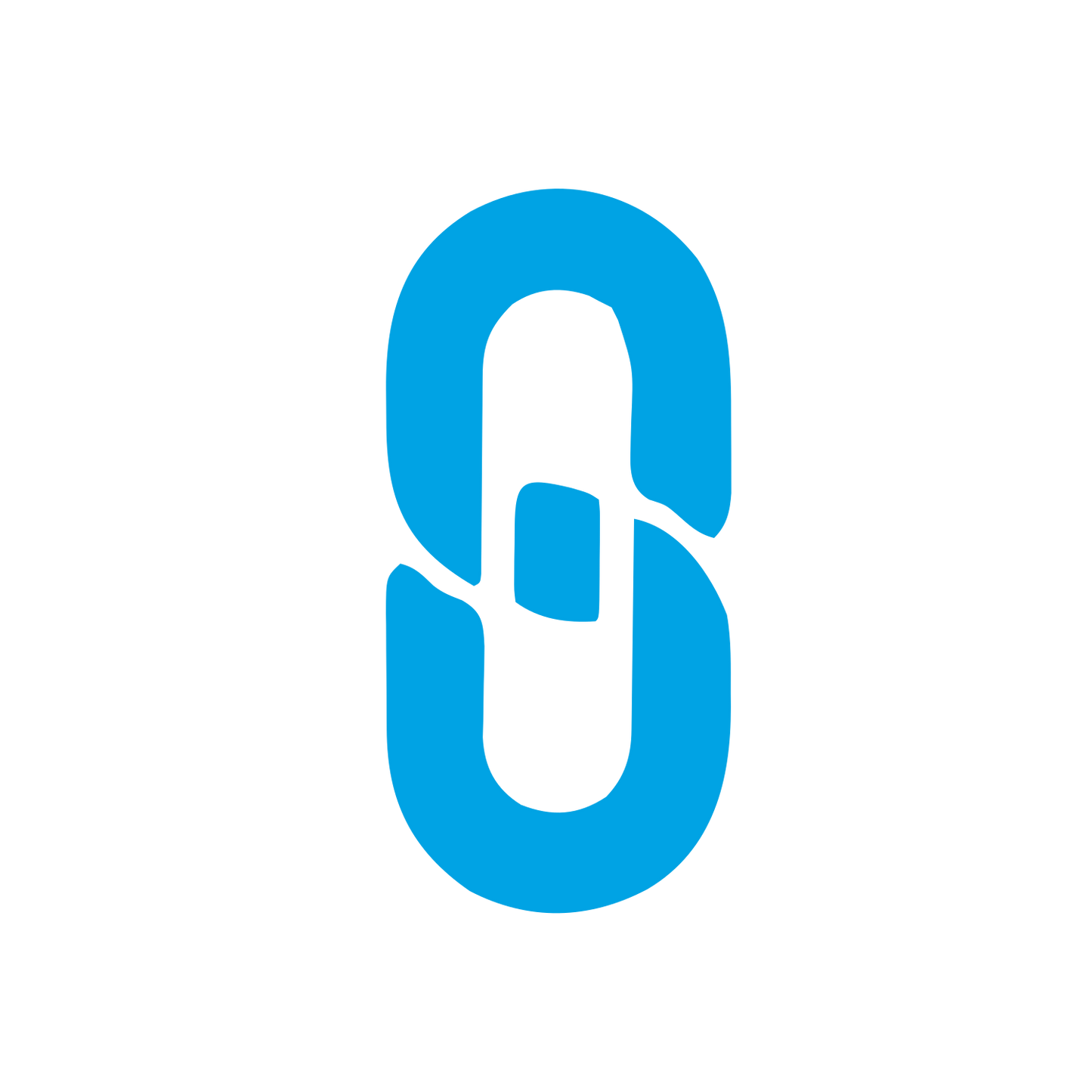 Chain Link Logo #00a3e4