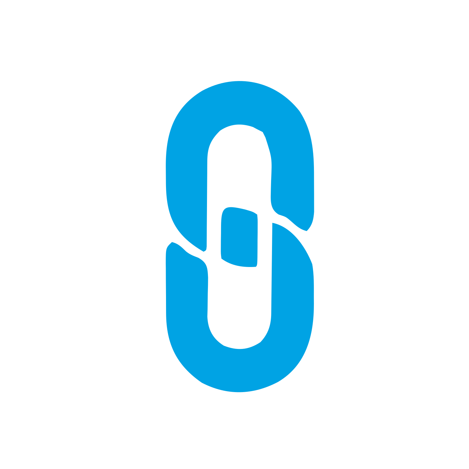 Chain Link Logo #00a3e4