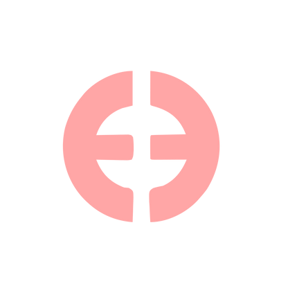 Circle Cross Chain Logo #ffa6a6