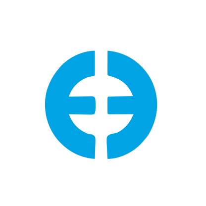 Circle Cross Chain Logo #00a3e4