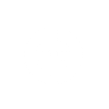 Circle Cross Chain Logo #ffffff