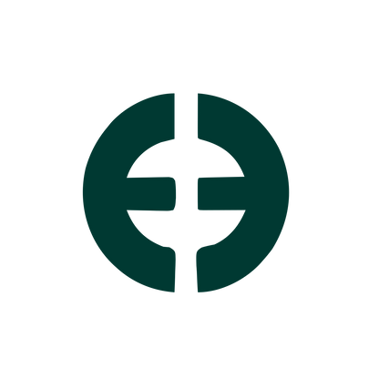 Circle Cross Chain Logo #003932
