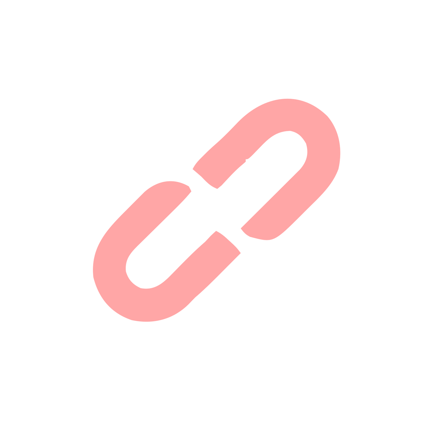 Chain Link Logo #ffa6a6