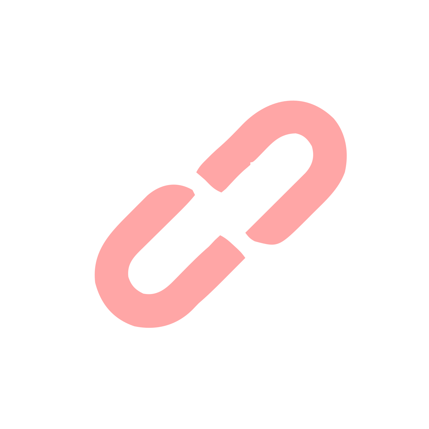 Chain Link Logo #ffa6a6