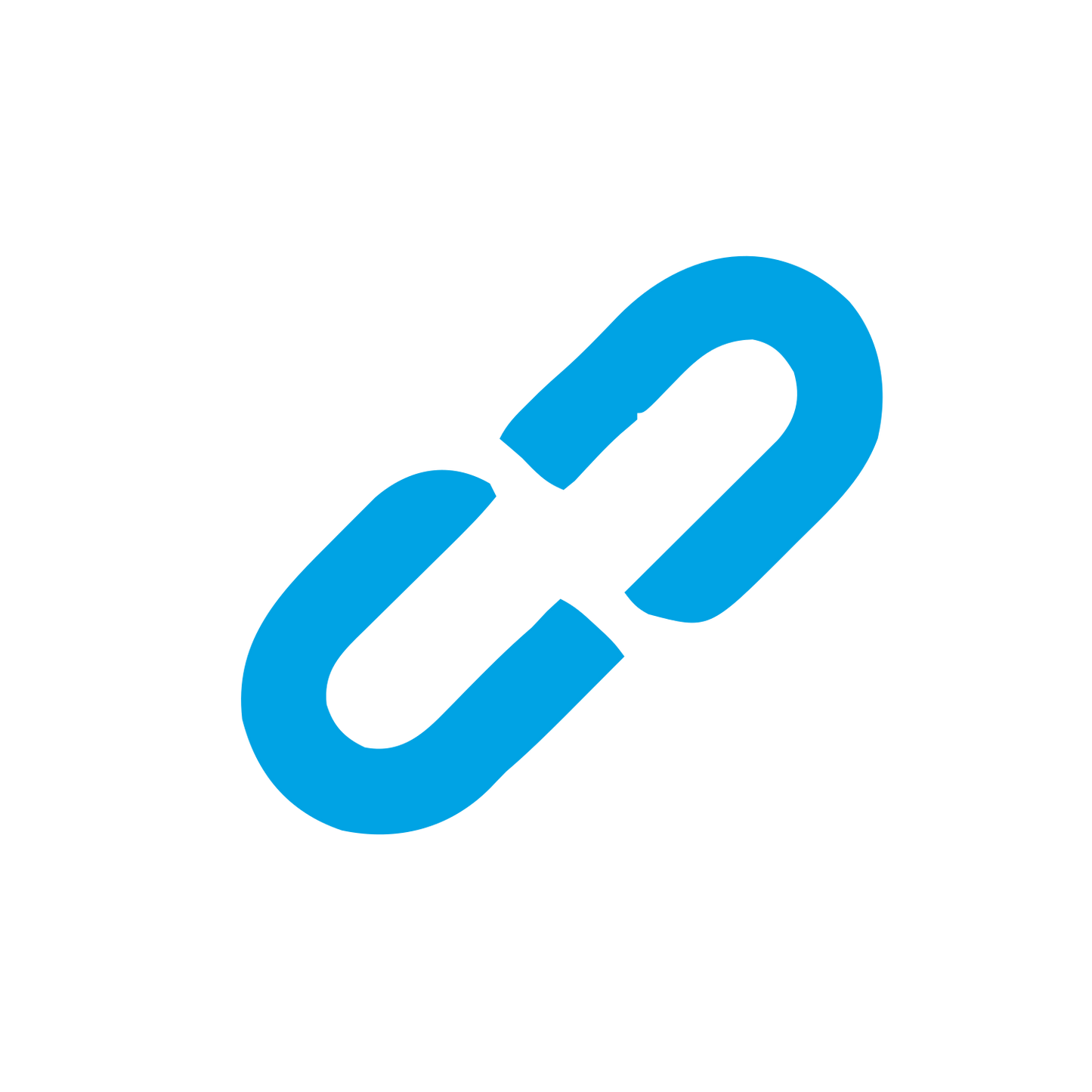 Chain Link Logo #00a3e4