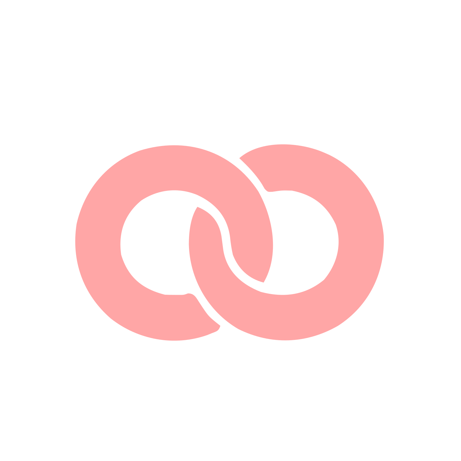 Interlocking Rings Chain Logo #ffa6a6