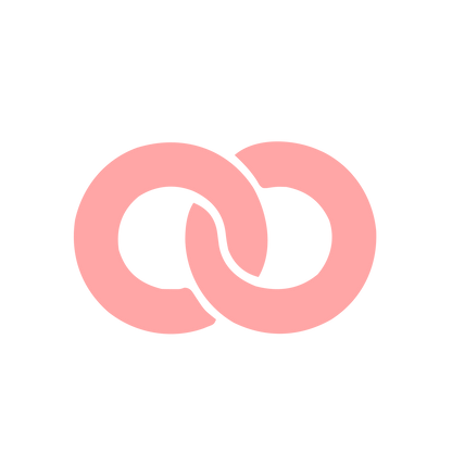Interlocking Rings Chain Logo #ffa6a6