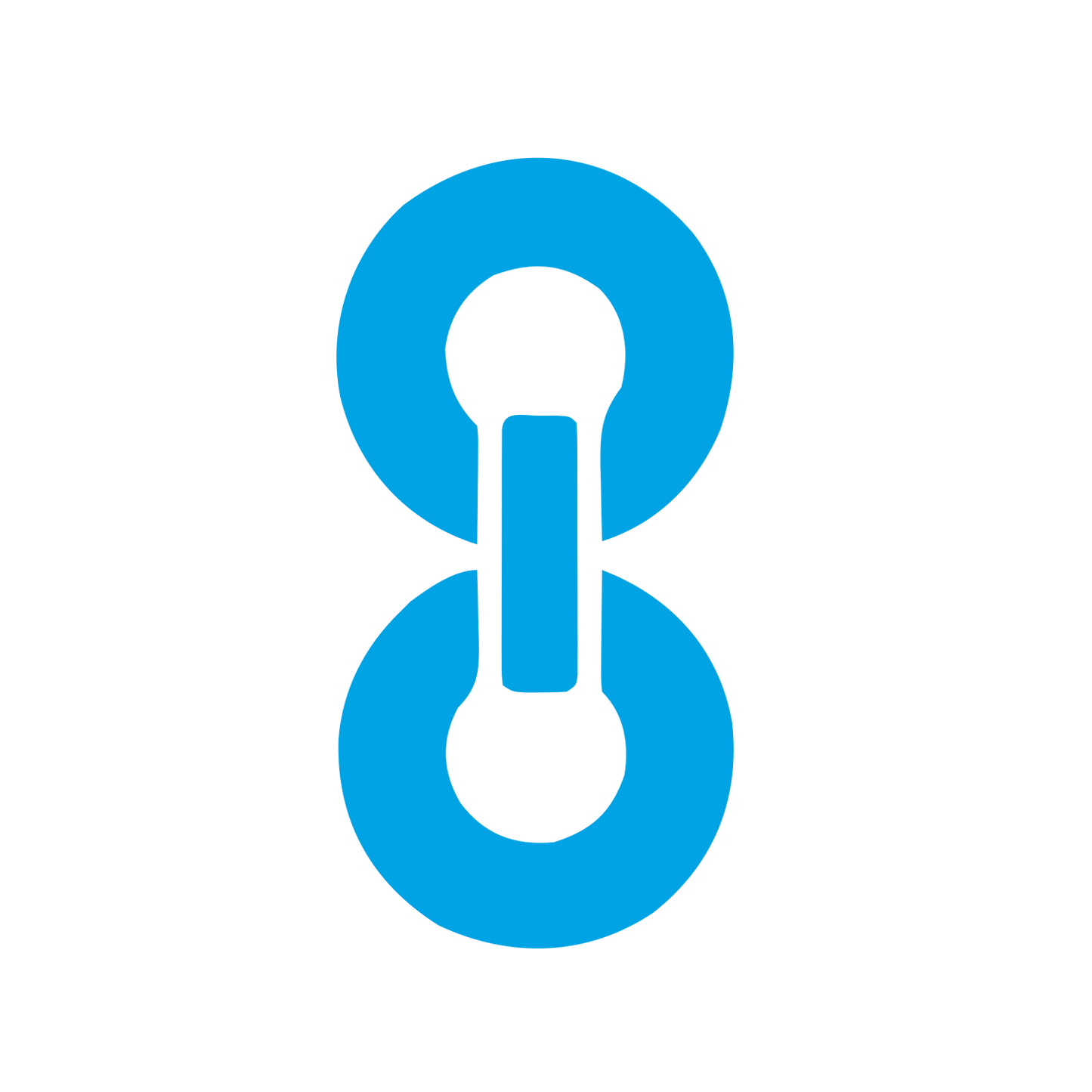 Chain Link Loop Logo #00a3e4