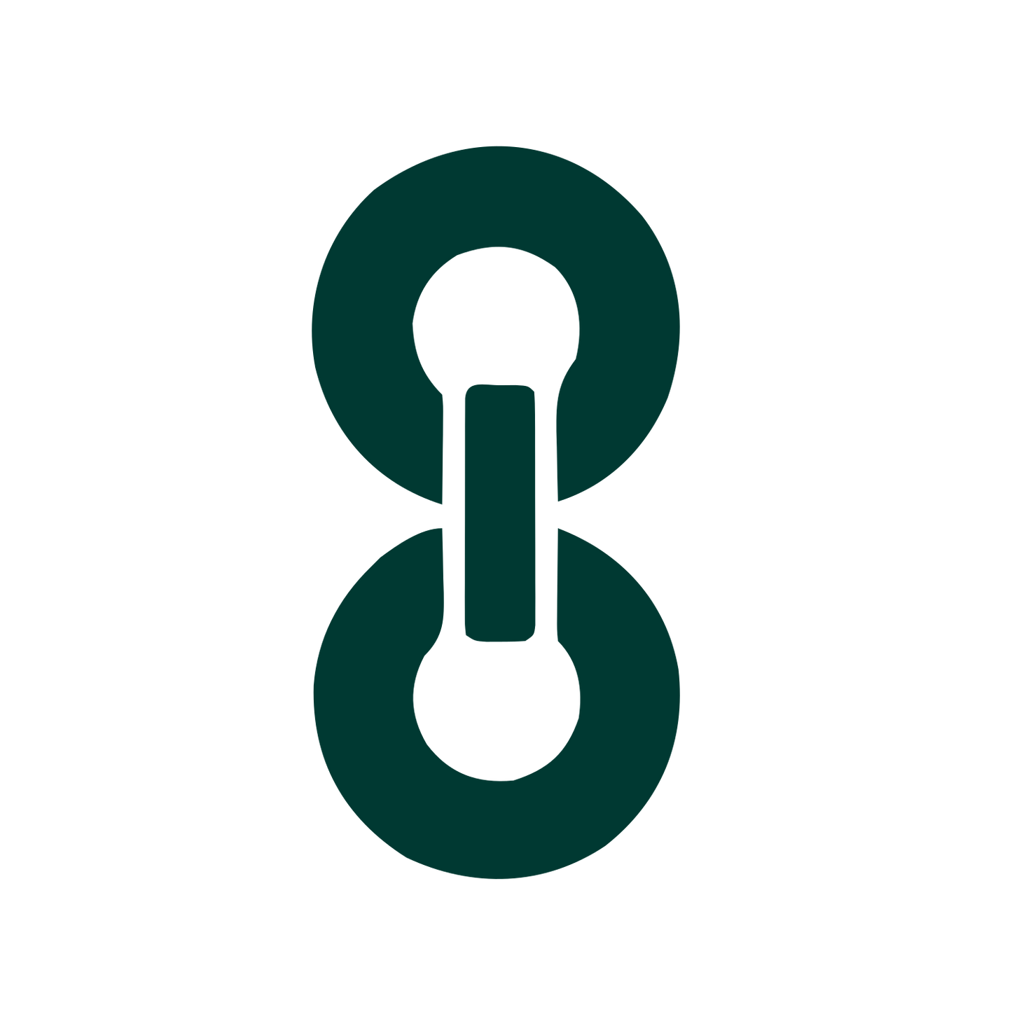 Chain Link Loop Logo #003932