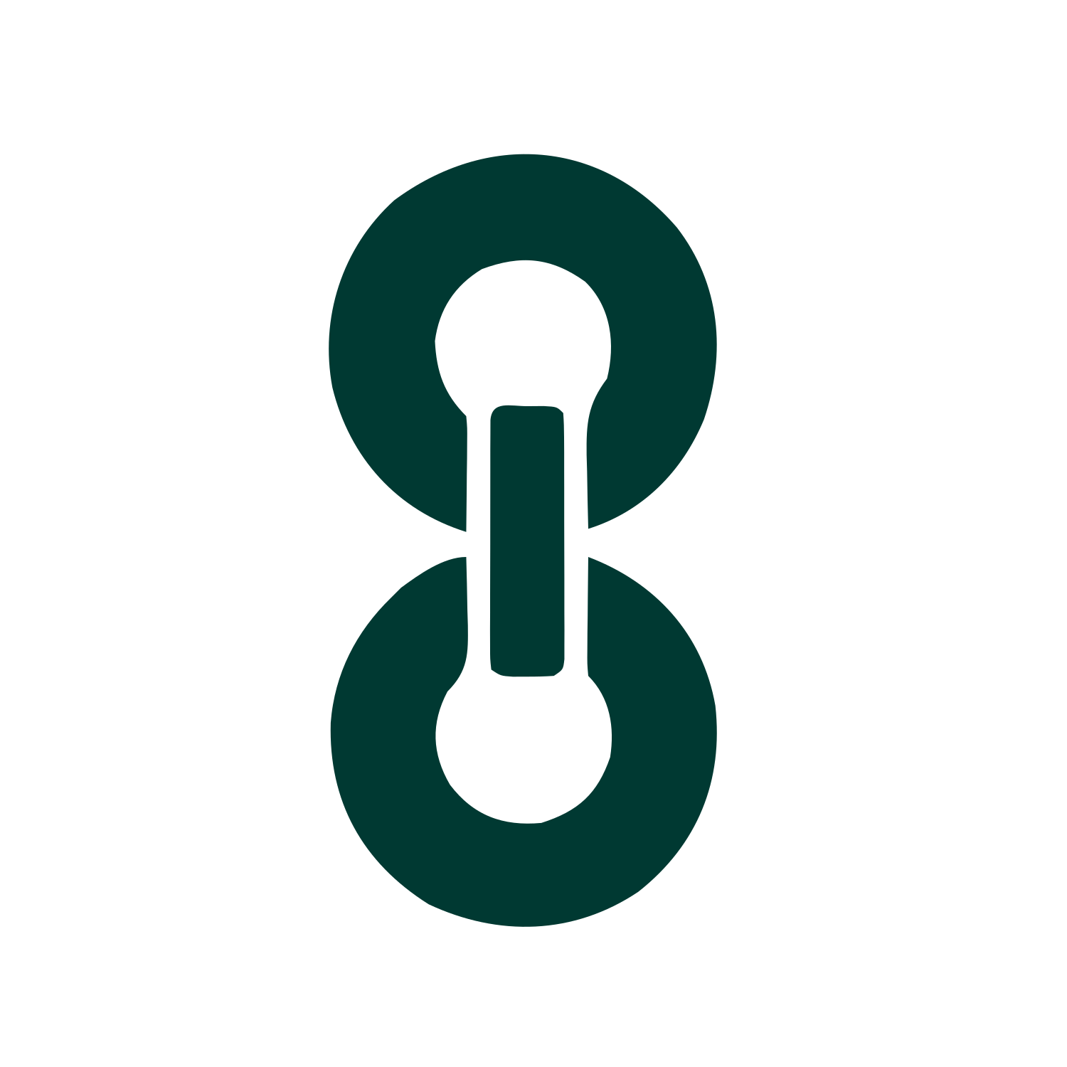 Chain Link Loop Logo #003932