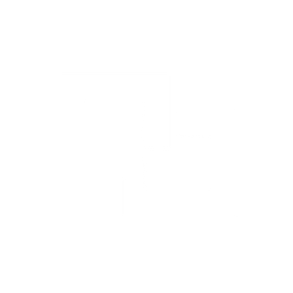 Linked Squares Chain Logo #ffffff