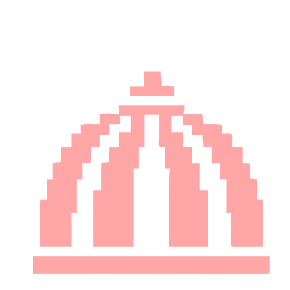 Pixel Dome Architecture Logo #ffa6a6