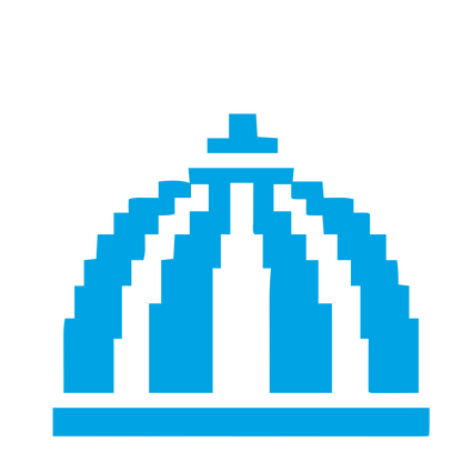 Pixel Dome Architecture Logo #00a3e4