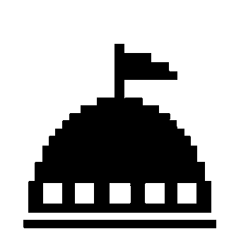 Pixel Dome Flag Logo
