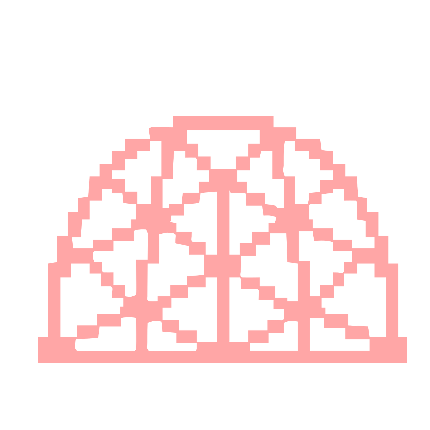 Pixel Dome Logo #ffa6a6